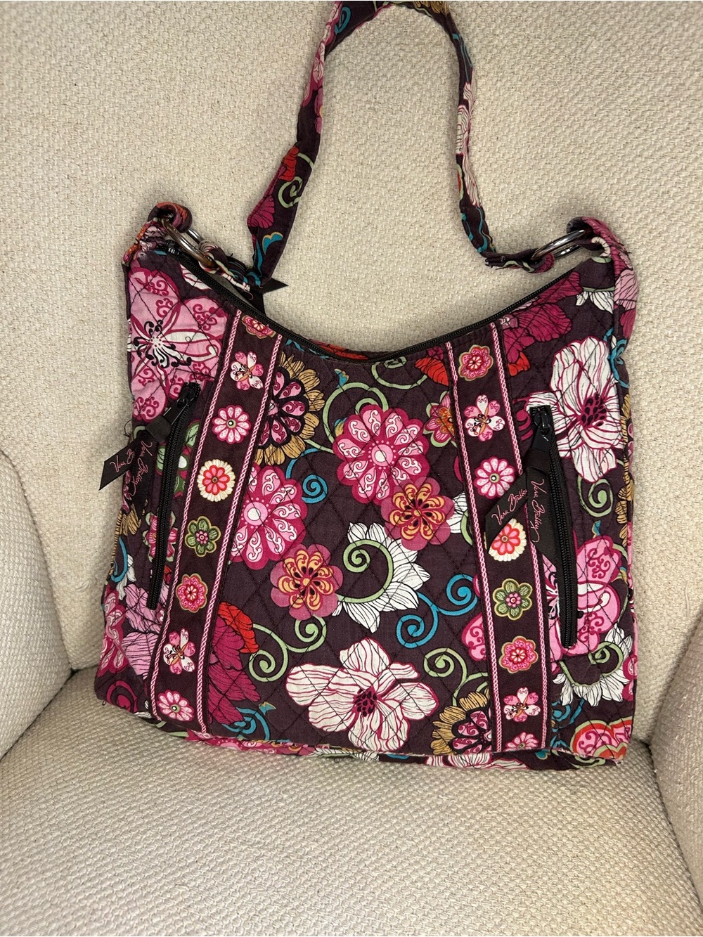 Mod Floral Pink Lisa B shoulder bag - Picture 3 of 8